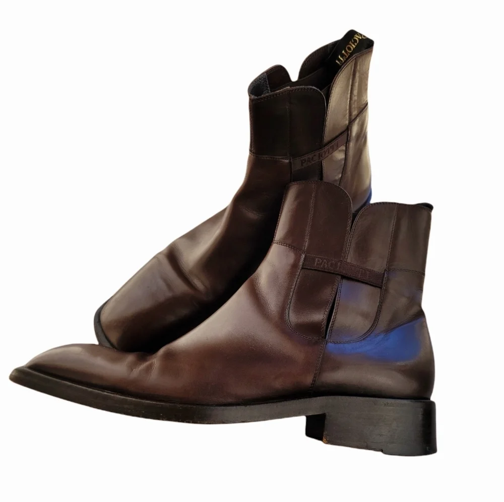 CESARE PACIOTTI men's luxury leather‎ pull-on ankle boot